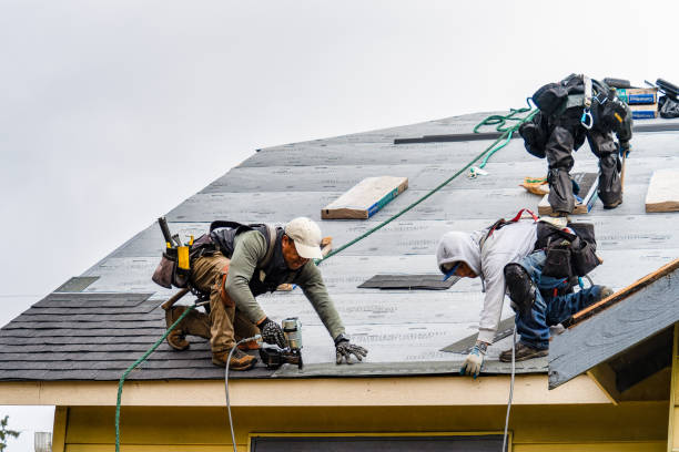 Professional Gutter Installation technician working in Beaumont, TX